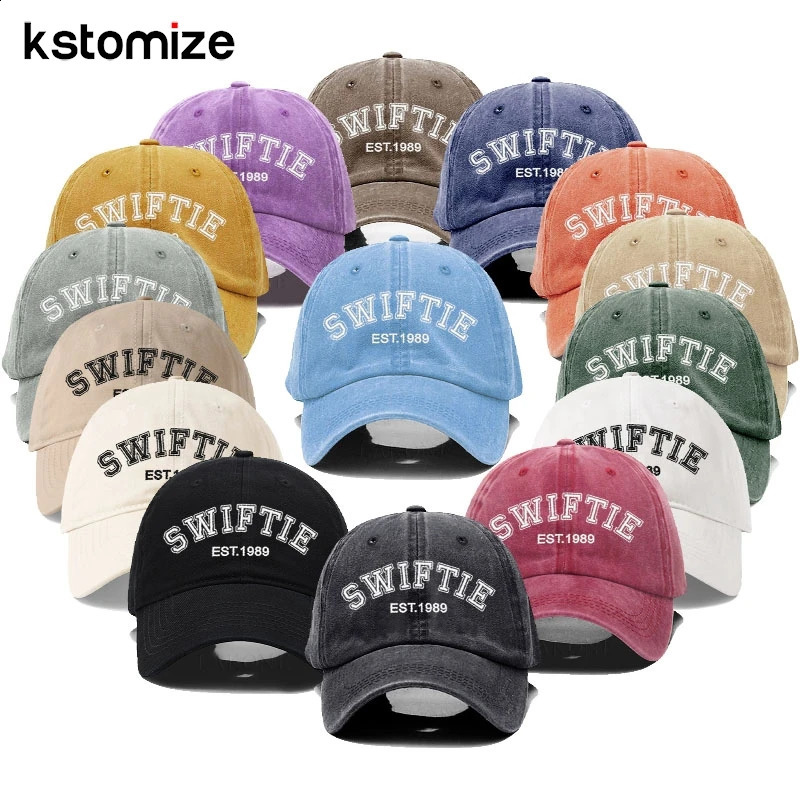 1989 Mens Baseball Hat Womens Fashion Letter Embroidery Retro Soft Cotton Dads Neutral Fan Gift 240812