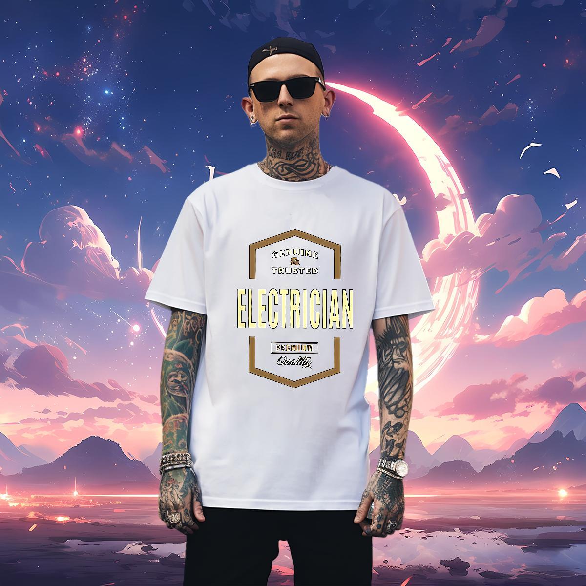 Fashion 230g Cotton Mens T Shirts letter Casual Tshirts Tops Tees Crew Neck Unisex DIY Printed