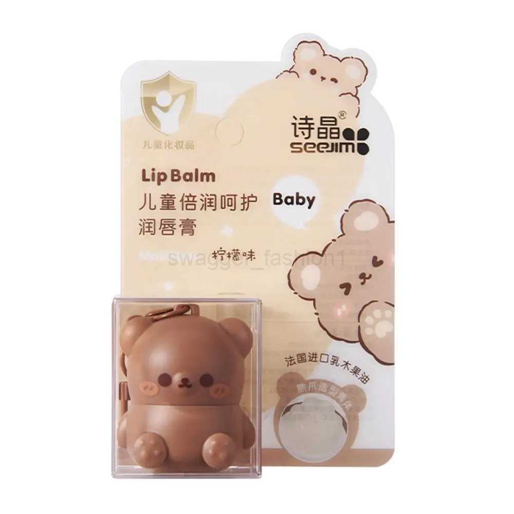 Cute Little Bear Lip Balm For Kids Moisturizing Anti-dry Anti Crack Mini Lip Balm Lipstick With Keychain Decorations Lip Ca G5C6XJ240812