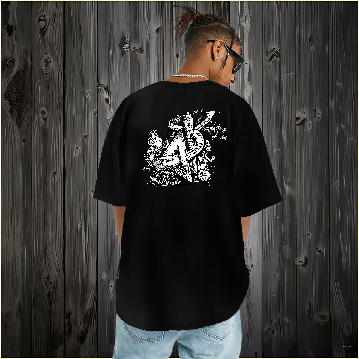 Fashion New T Shirts Men eye of the devil Tee Shirt 230g Cotton Street Wear Designer Customized Print Breathable Short Sleeve Tshirts