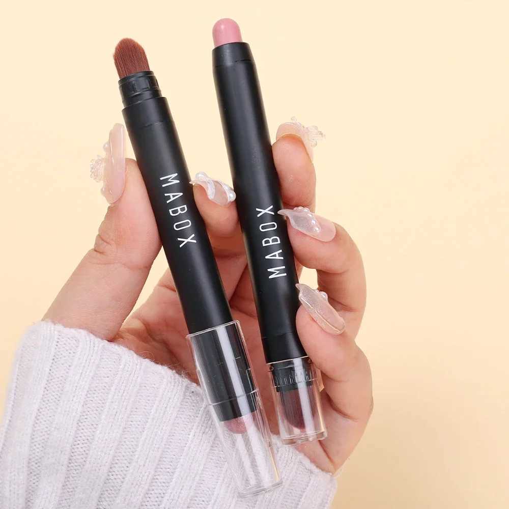 Double-ended Eyeshadow Stick 12 Colors Lasting Glitter Shimmer Eye Shadow Highlighter Pen Waterproof Sparkling Eye Beauty MakeupCL240812