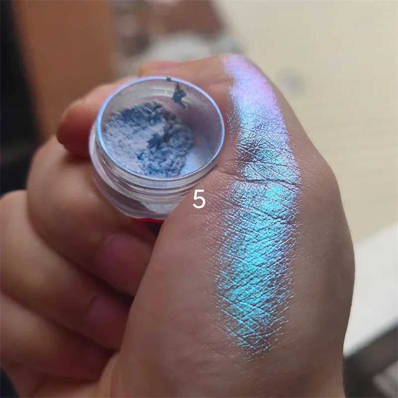 Ultra-Thin Waterproof Color Shift Holographic Eyeshadow Highlighter MultiChrome Shifting Pigments Duochrome Chameleon EyeshadowCL240812