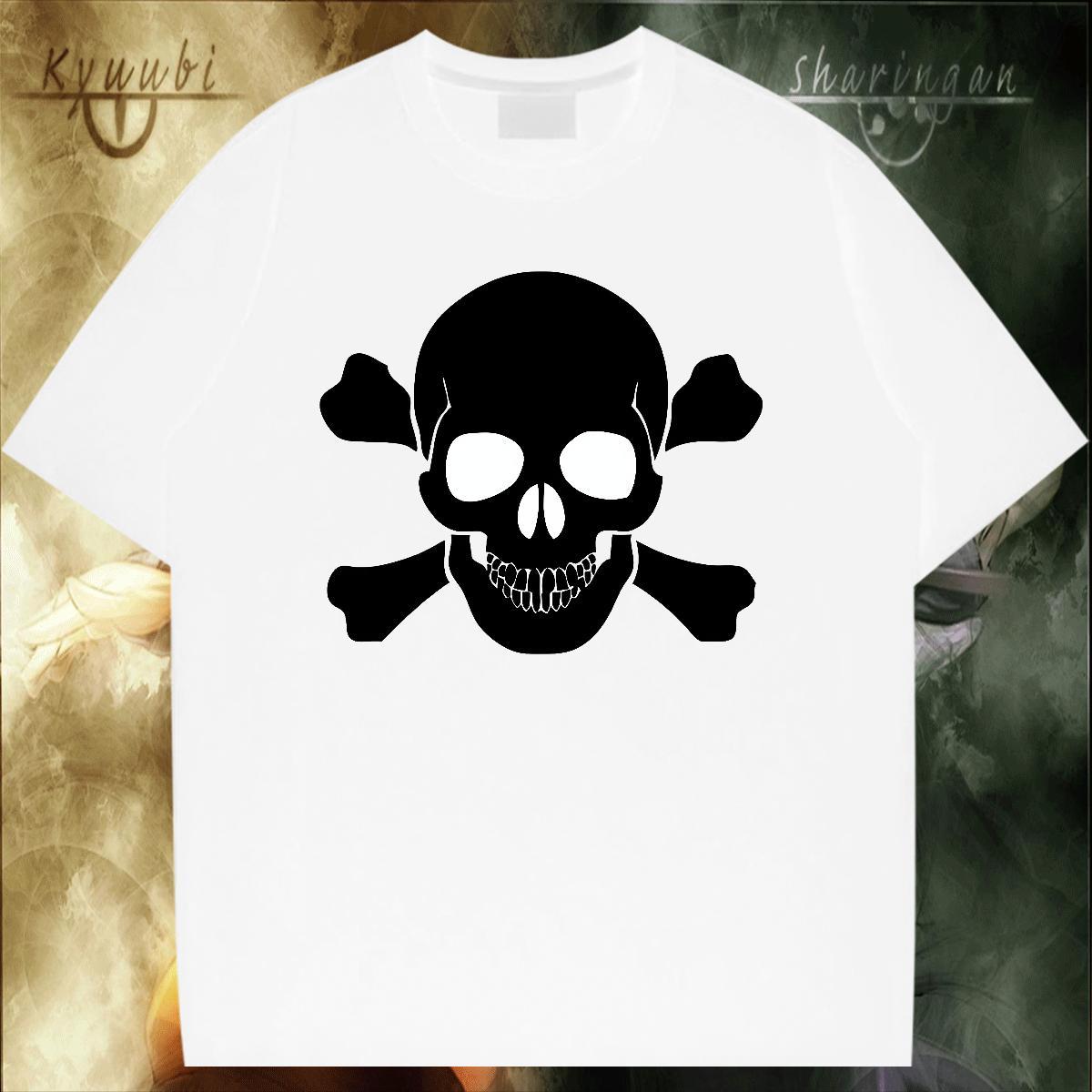 Factory Direct T Shirts Men skull Tees Shirts 230g Cotton Outdoor TOP Quality Floral Print Crew Neck Men Clothes T-Shirt