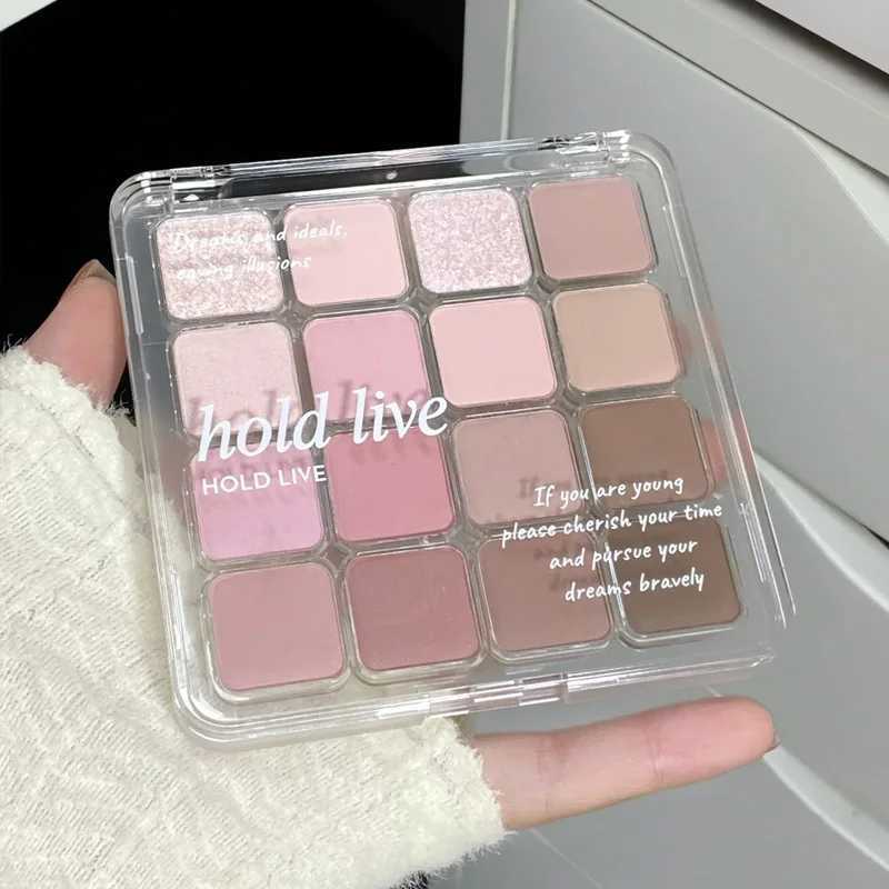 HOLD LIVE 16 Color Makeup Eyeshadow Palette Waterproof Long-lasting Matte Pearl Glitter Eyeshadow Blush Make Up Palette CosmeticCL240812