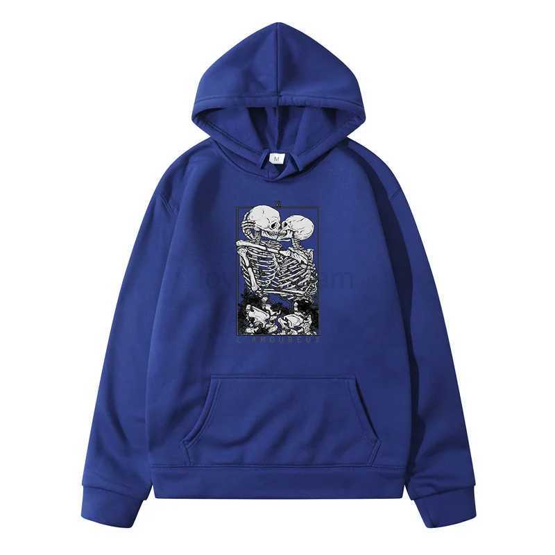 Skull Hug Pattern Printed Men Clothing Mens Sweat-shirt Mens Winter Sweater New in Sweatshirts Man Hoodie Fashion Casual 2024XJ240812