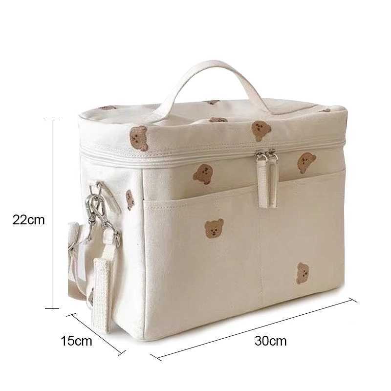 Baby diaper bag outdoor mother shoulder bag waterproof baby bottle insulated baby bag stroller hanging bag stroller accessories W240812