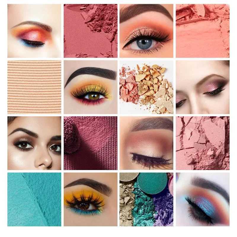 40 Colors Eyeshadow Palette Matte Glitter Lescent Powder Shimmer Shine Nude Eye Pigments Make Up Palette Set CosmeticsW241212