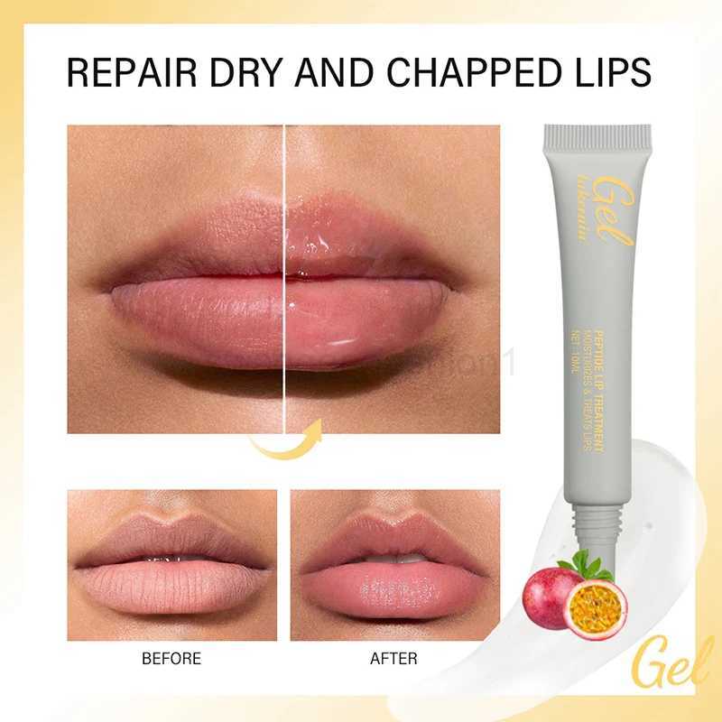 Lip Treatment Moisturizing And Repairing Peptide Lip Mask Gel Remove Dead Skin Lip Balm Base Lip Care Cream Beauty Health 10mlXJ240812