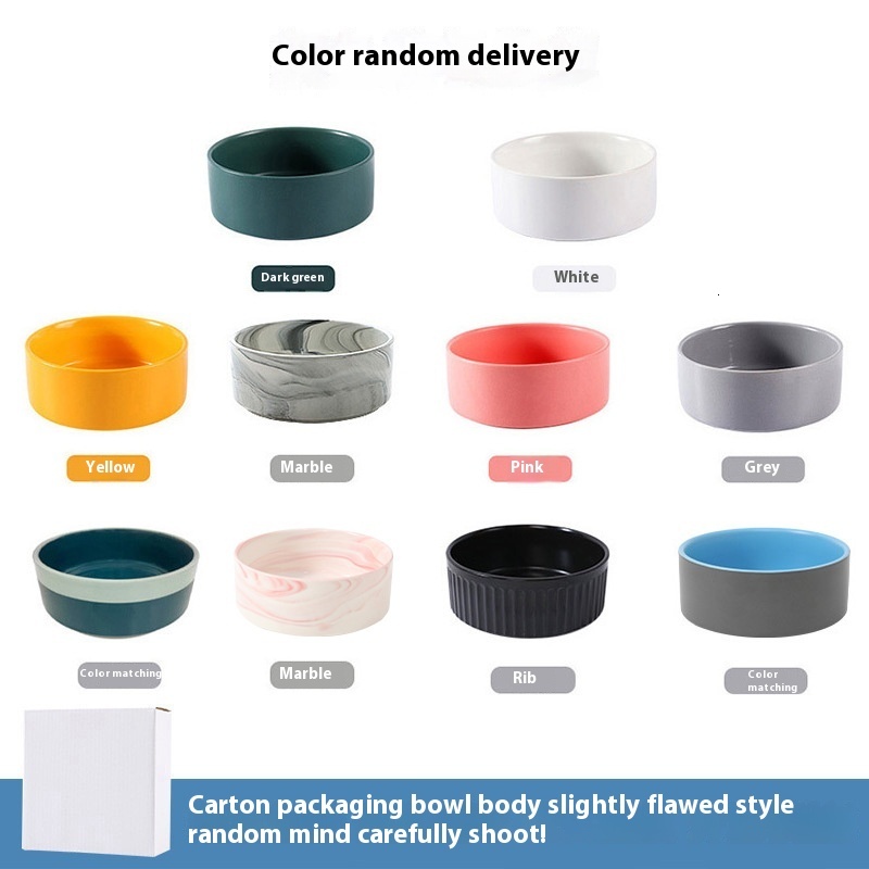 Stylish and Functional Collared Feline Dining Bowl Made from Premium Ceramics