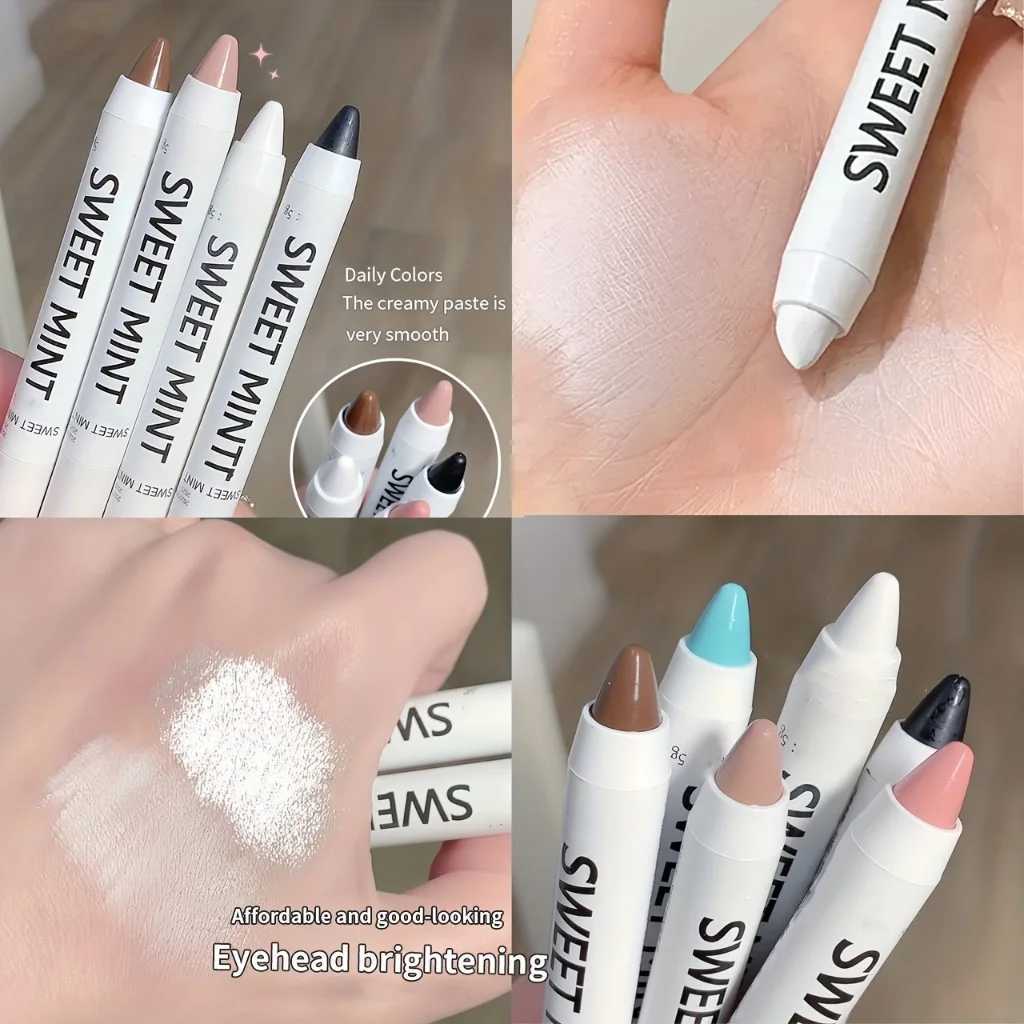 10 Colors Lying Silkworm Pen Highlighter Matte Shimmer Waterproof Long-lasting Pigmented Eyeshadow StickCL240812
