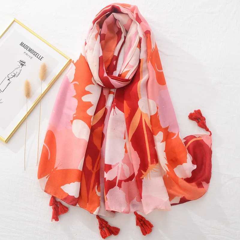 New leopard print fringe adhesive shawl for womens luxury Pashmina headscarf and wrap Foulard Muslim Sjaal 180 * 90cm W240810