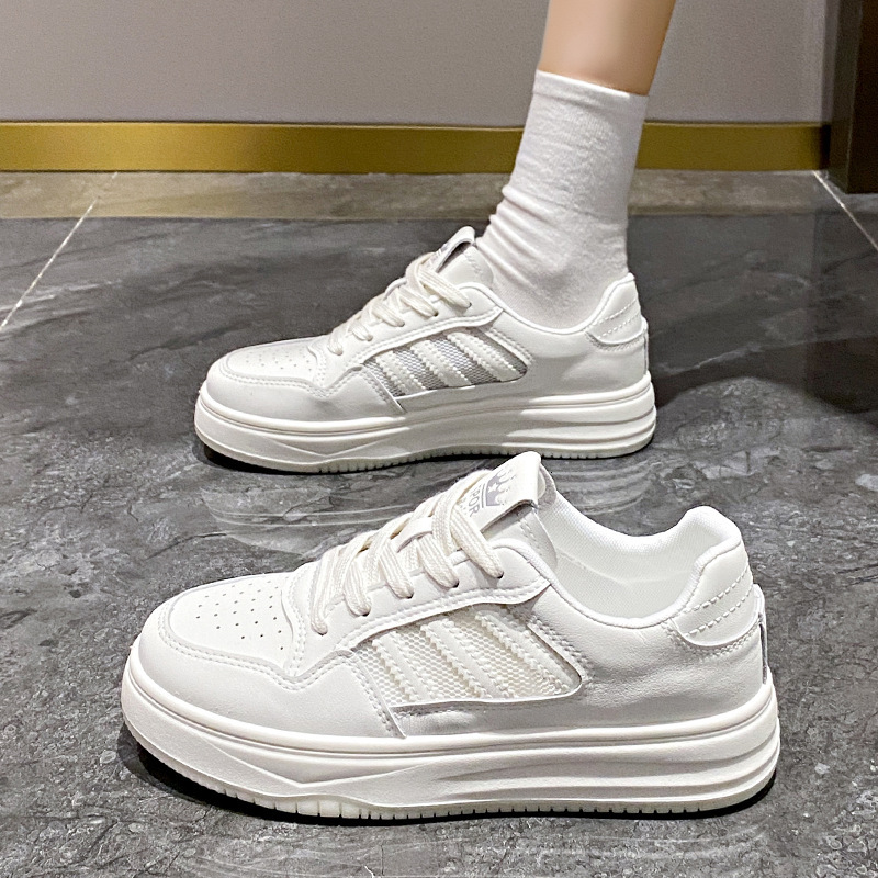 Ddmysports Summer New Breathable Little White Thick Sole Matsuke Korean Edition Versatile Sports Board Shoes Women BN Outdoor