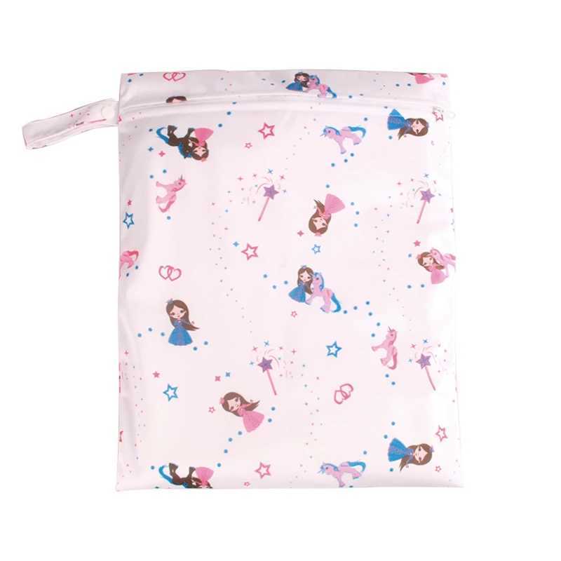 30X40cm wet dry bag baby large capacity diaper waterproof bag cartoon printed handbag outdoor handcart handbag W240812
