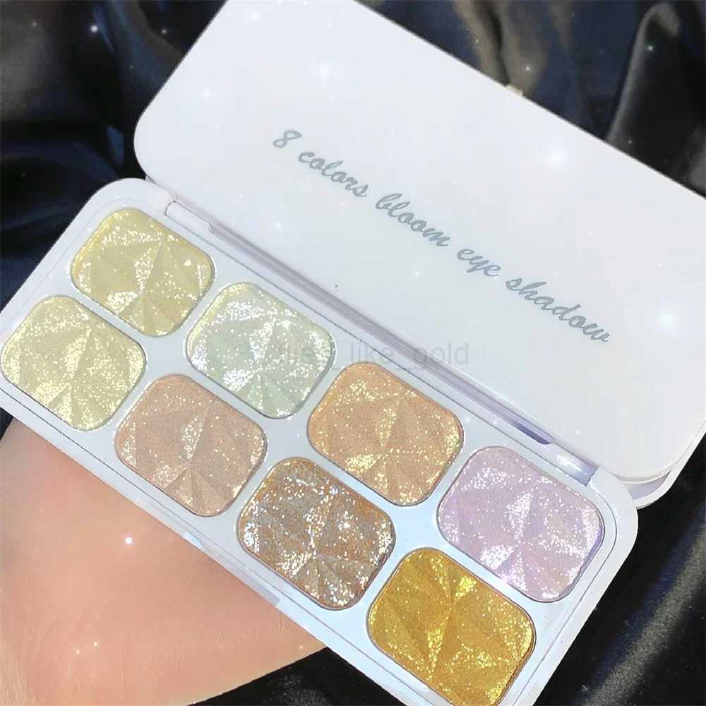 Pearl eye shadow Palette Highlighter Bright face contour powder blusher waterproof makeup Body glitter powder cosmetics W240812