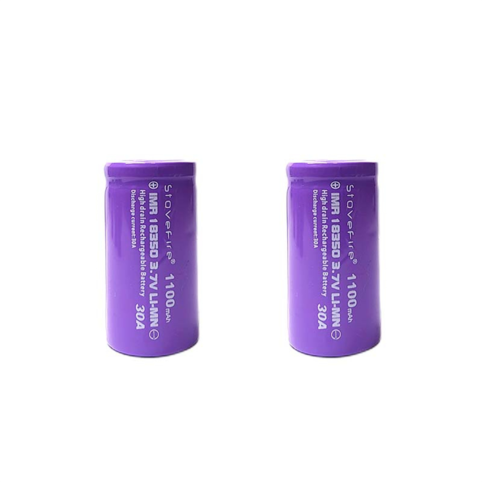 IMR 18350 1100mAh 30A 3.7V Rechargable Lithium Batteries Can be used for /Sight battery Laser pen cell/ Battery for hair scraper/ 100% High Quality st