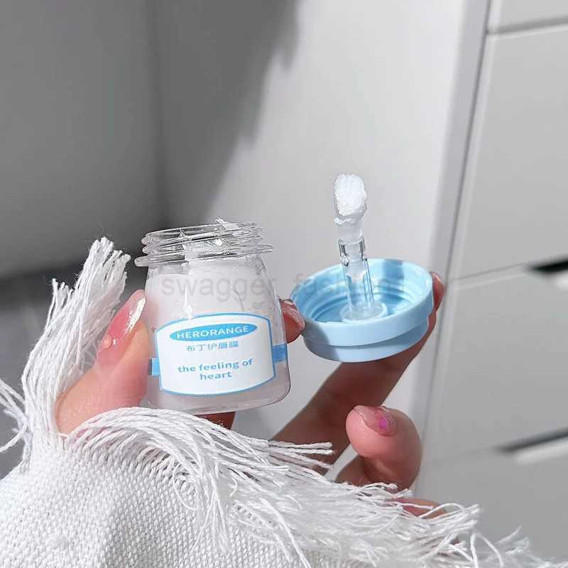 Strawberry Pudding Lip Mask Day And Night Repair Moisturizing Lip Balm Transparent Lip Care Sleep Masks Lipstick Base CosmeticXJ240812