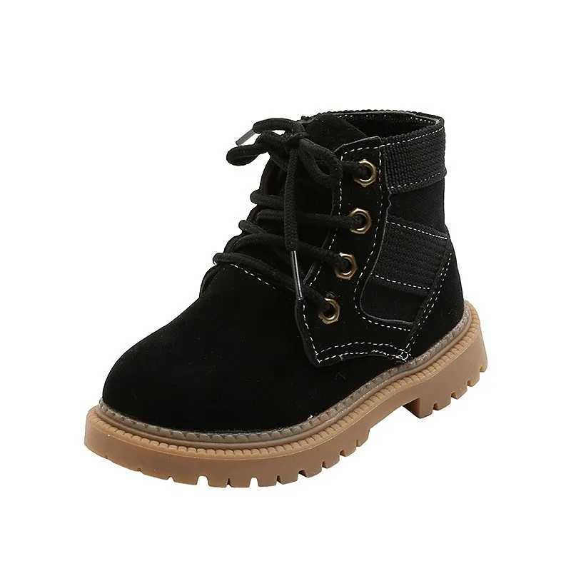 Childrens boys and girls single boots childrens war wolf boots childrens fashion shoes anti slip childrens boys and girls shoes W240810