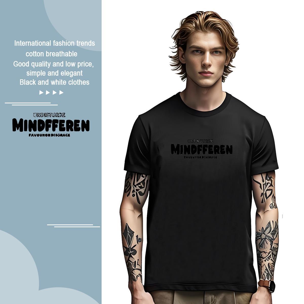 Fashion New 230g Pure Cotton T Shirt For Man letter Spring Summer Men Tees Polos Breathable Crew Neck Free Shipping Floral Print