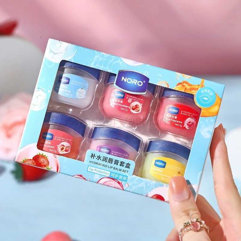 4/6/8pcs Lips Balm Set Moisturizing Hydrating Fade Lip Lines Lip Mask Refreshing Non-sticky Fruit Series Anti-Cracked Lip GlazeXJ240812
