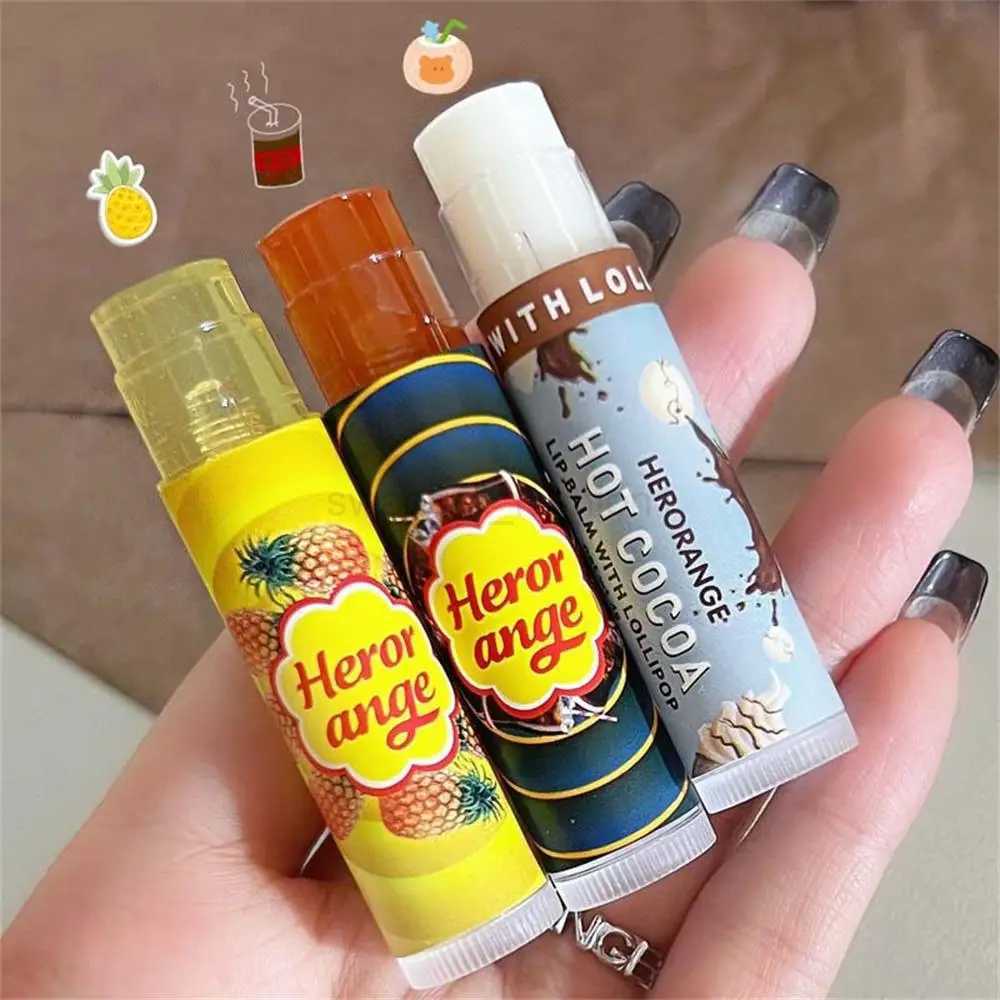 Transparent Fruit Lip Balm Moisturizing Fade Fine Lines Lip Gloss Jelly Gloss Lipstick Anti-drying Hydration Lip Care Make UpXJ240812