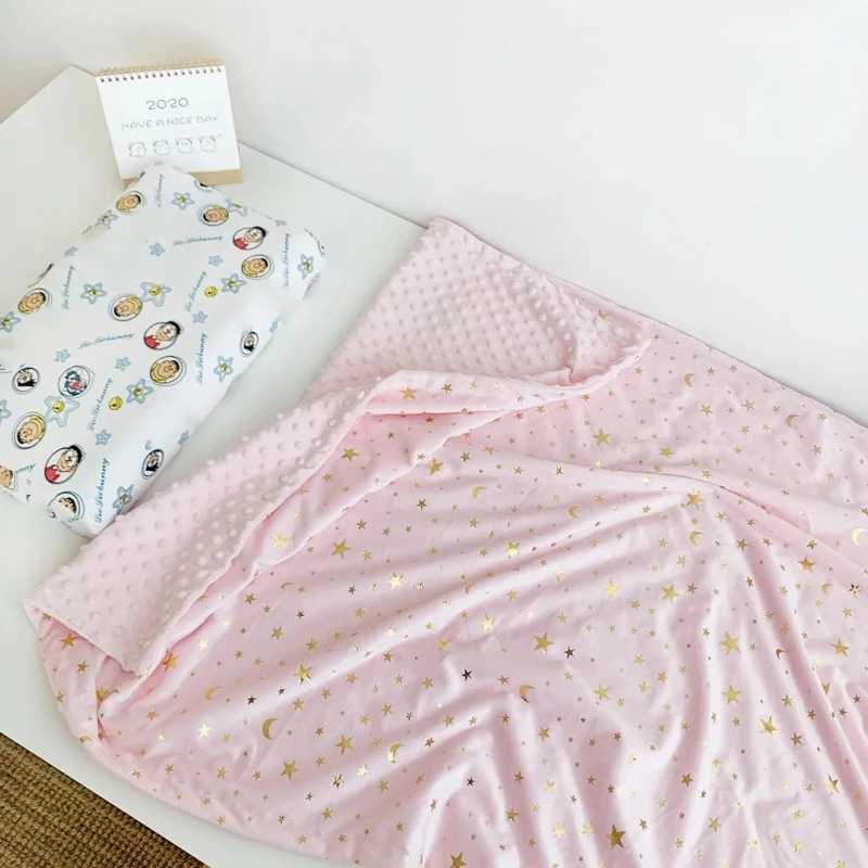 Baby blanket winter soft wool baby stroller cover comfortable bedding baby bed swaddle packaging thick wool baby blanketW240810