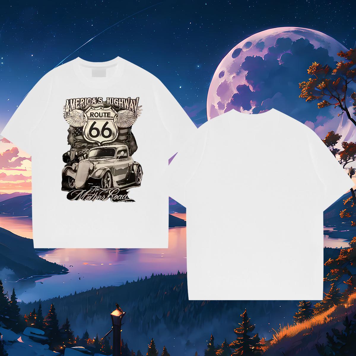 Designer T shirt car Tops 230g Pure Cotton Sport High Quality Plus Size Custom Breathable Crew Neck Men Tshirts