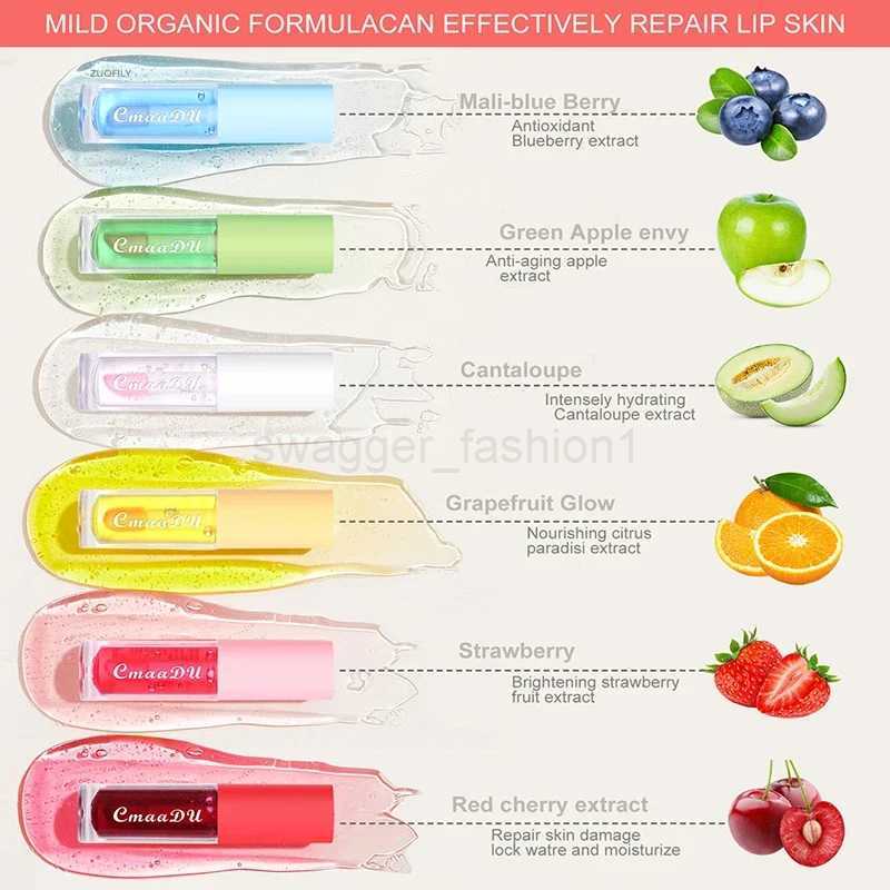 Nourishes Lip Fruit Flavored Lipglaze Mirror Lipgloss Non Fadeless Lips Makeup Cherry Strawberry Discolored Beauty Lipbalm SetXJ240812