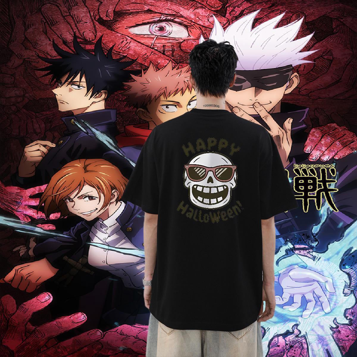 2024 New Men T Shirts smile Tshirts 230g Pure Cotton Street Brand Plus Size Cartoon Short Sleeve Soft Men Tops Tees
