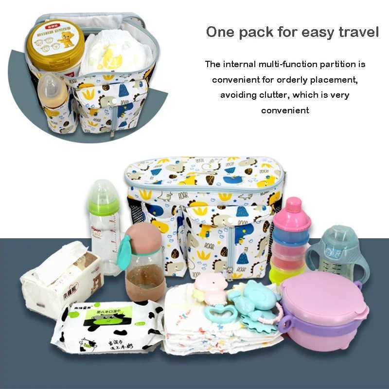 Mummy bag organizer bag carrier for baby storage baby stroller hanging bag multifunctional storage cart out bag W240812