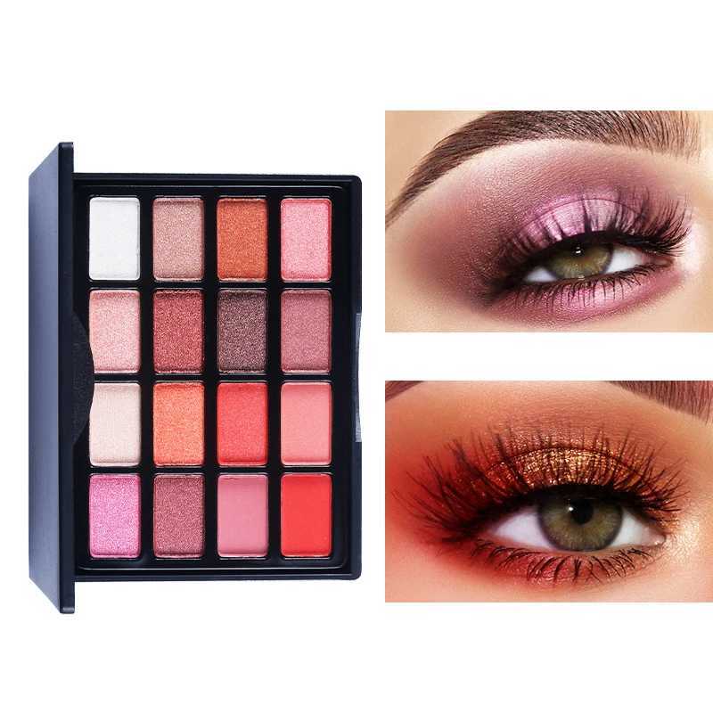 High pigment eye shadow makeup palette matte metal eye shadow tray durable mix of natural color makeupW241212