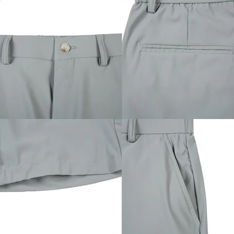 Korean Style Mens Summer Casual Elastic Force ShortsMale Slim Fit High Quality Business Thin Suit Shorts Plus size 29-36 240812