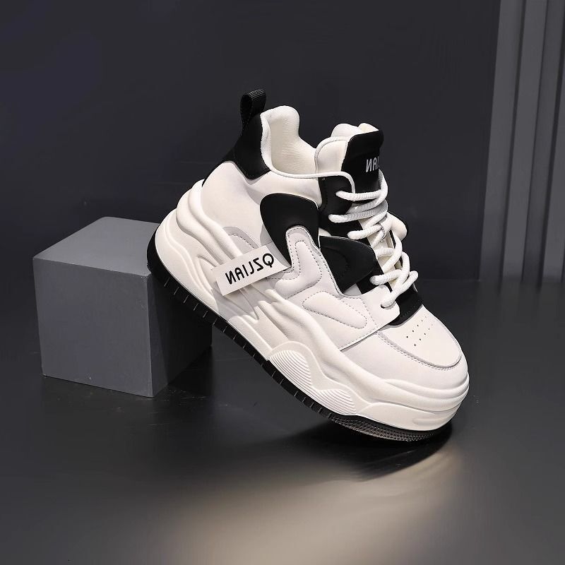 Ddmysports Eight Increase Cm Autumn Winter New Fashionable Thick Bottom Color Blocked Sports Versatile Casual Trendy Women S Shoes Outdoor