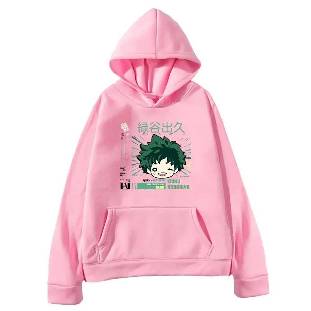 Midoriya Izuku Toga My Hero Academia Hoodies Clothing Women Men Cartoon Printed Sweatshirts Comfortable Oversized StreetwearXJ240812