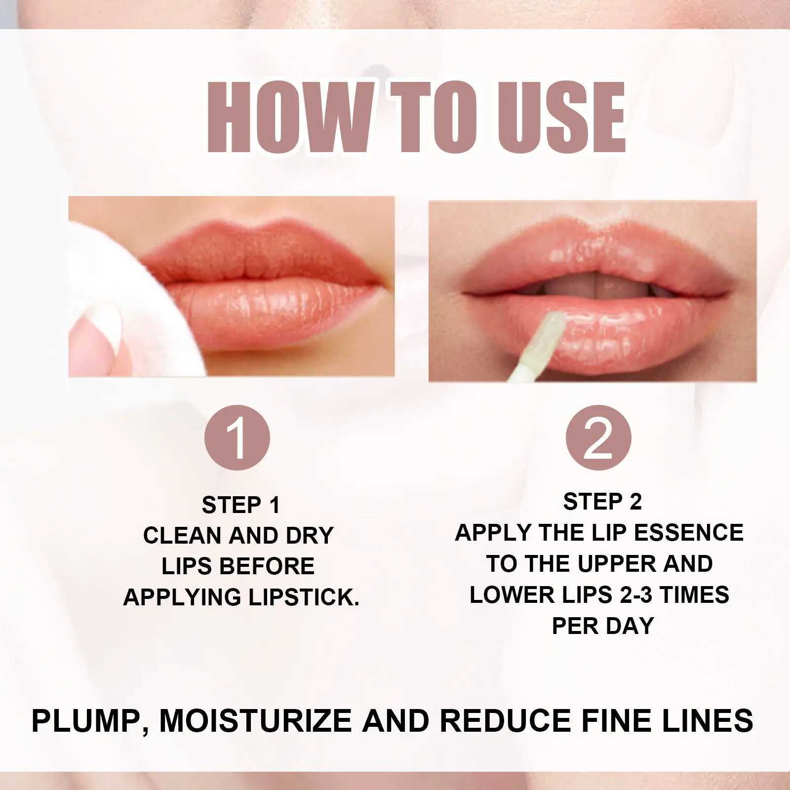 Lipstick Serum Increases Lip Elasticity Instant Volume Essential Oil Reduces Thin Lines Moisturizing and Nourishing Sexy Lip Care W240810