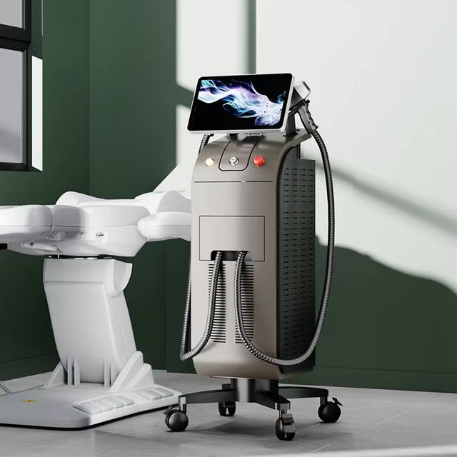 Ice Titanium Professional 808nm Diodo Laser Remover three wavelength 2 handles diode laser Multifunctional wavelength diode laser machine