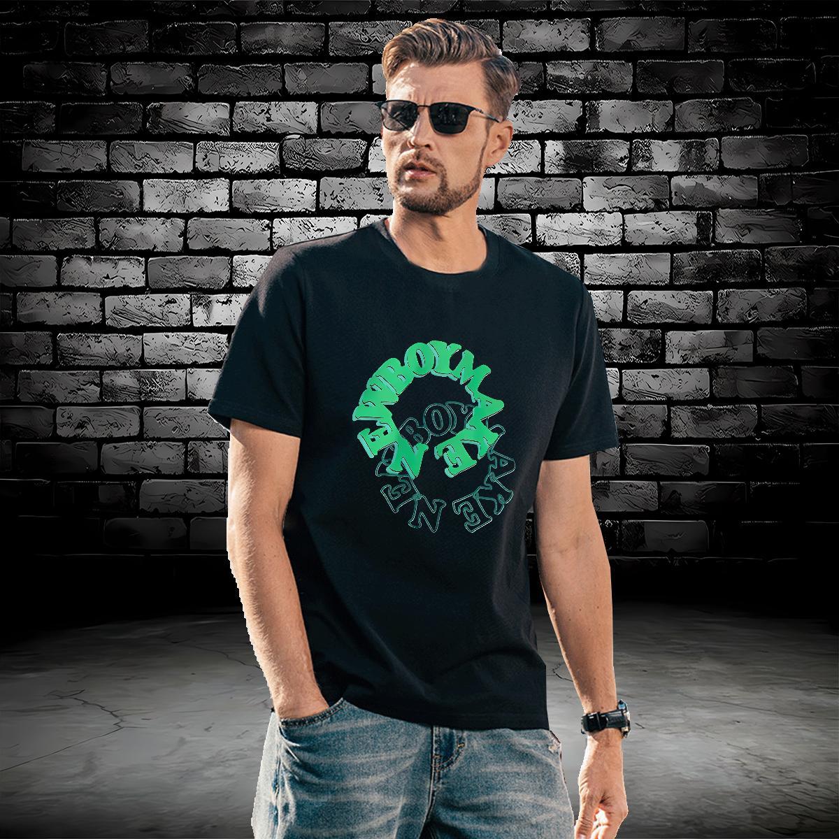 Unisex Couples T Shirts letter 230g Cotton Casual Daily Wear Breathable Short Sleeve T Shirt For Man Oversized 3XL 4XL New Tees