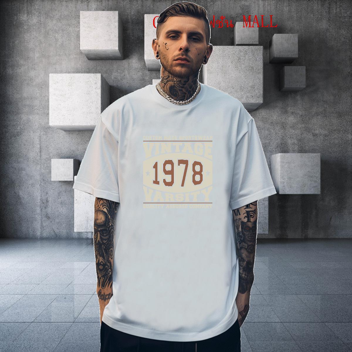 Loose Fit Men Tshirts letter 230g 100% Cotton Casual Round Neck Short Sleeve T-Shirts Anime Wholesale Tops Tees