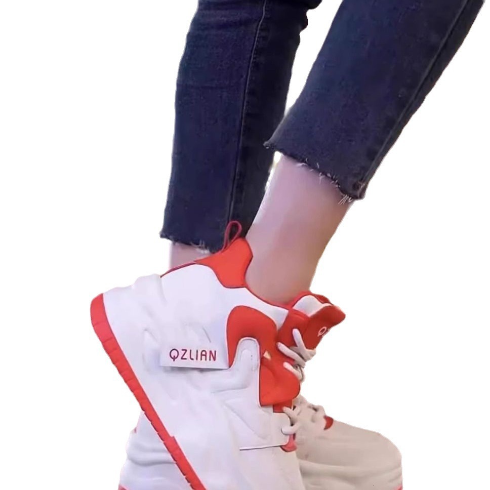 Ddmysports Eight Increase Cm Autumn Winter New Fashionable Thick Bottom Color Blocked Sports Versatile Casual Trendy Women S Shoes Outdoor