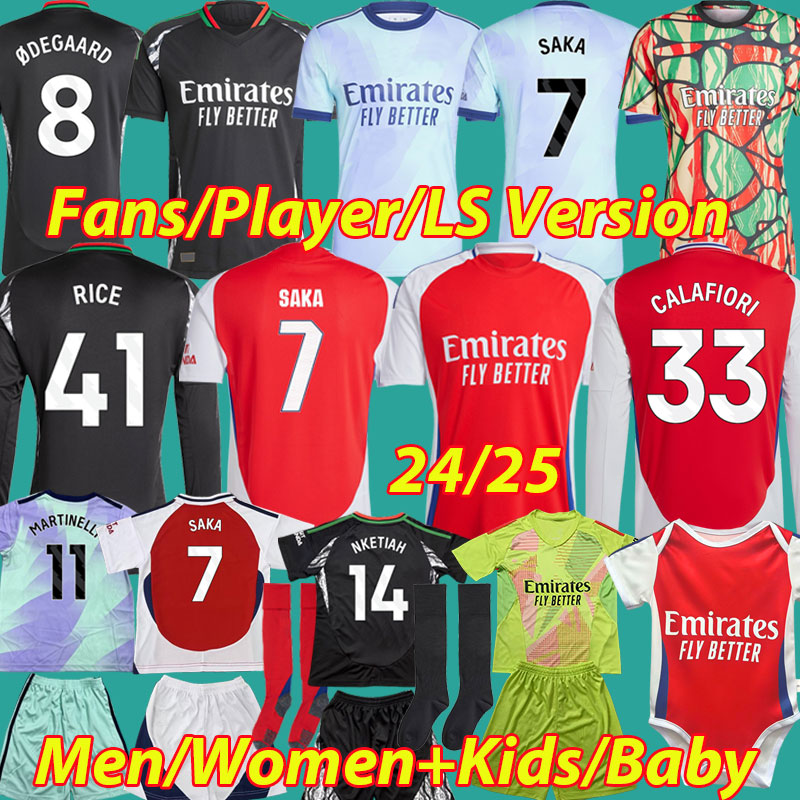 24 25 SAKA G. JESUS MAHARISHI Whiteout soccer jerseyS lanesra Fans Player Gunners ODEGAARD MARTINELLI ARS 2024 2025 Special Long Sleeve Men Kids Kits 3XL 4XL
