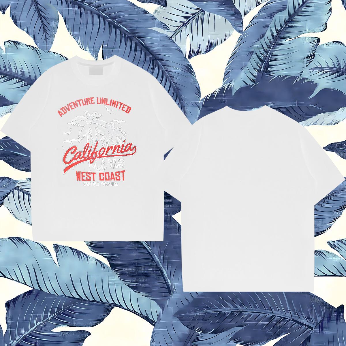Fashion Design T Shirt For Man tree Tops 230g Pure Cotton Spring Summer Soft Customized Breathable Crew Neck Mens Tshirts