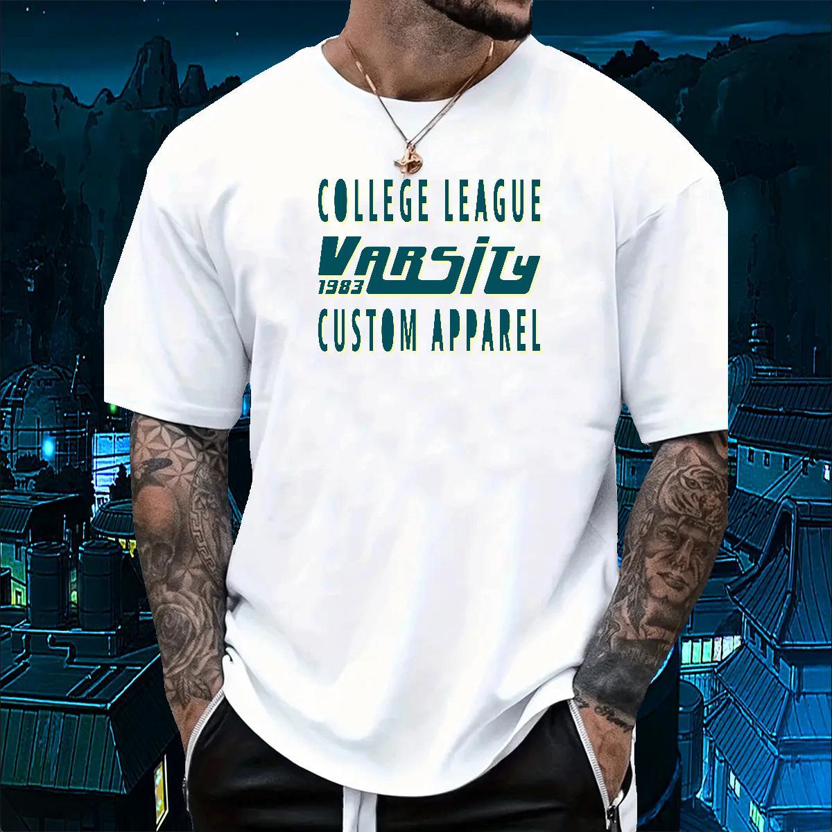Soft Men Tees letter 230g 100% Cotton Casual Daily Wear Breathable Short Sleeve T shirt Custom Printed Classic Tshirts