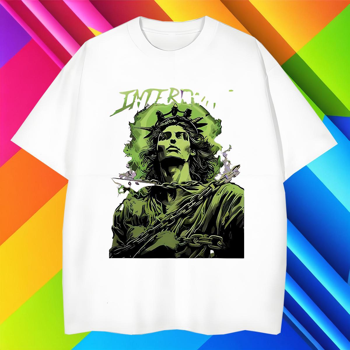 Men T Shirts 230g Cotton portrait Spring Summer Breathable Soft Oversized 3XL 4XL Tshirts Brand Loose Tops Tees