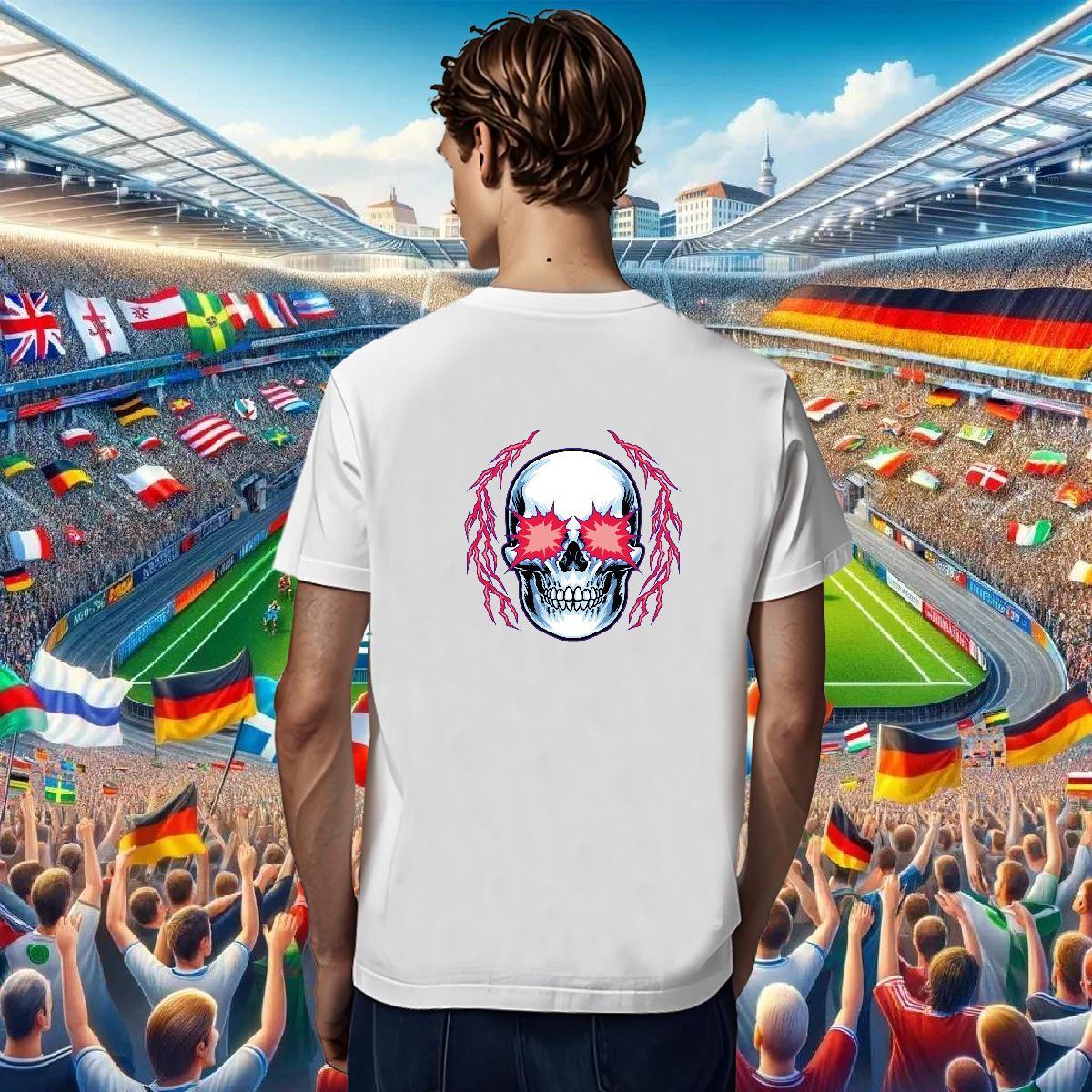 Classic Mens T Shirts skull Tops 100% Cotton 230g Street Popular Oversized Pure Cotton Couples T Shirts