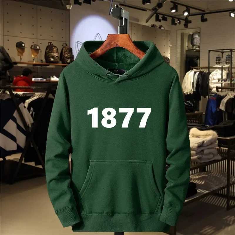 Printing 1877 unisex sweatshirt mens hoodie warm wool sweatshirt hip-hop trend autumn fashion casual hoodieW240724