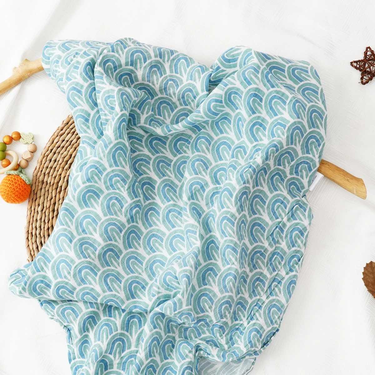 HappyFluent one-piece Fahion printed plain cotton fiber baby towel newborn blanket baby bag 120x110cmW240810