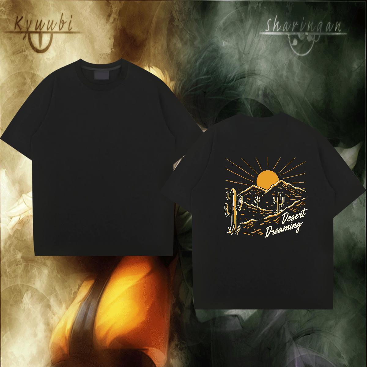 New Arrival Men T Shirts sun Top Tees 230g Pure Cotton Street Casual Designer Custom Big Size O-Neck Short Sleeve Men Tees