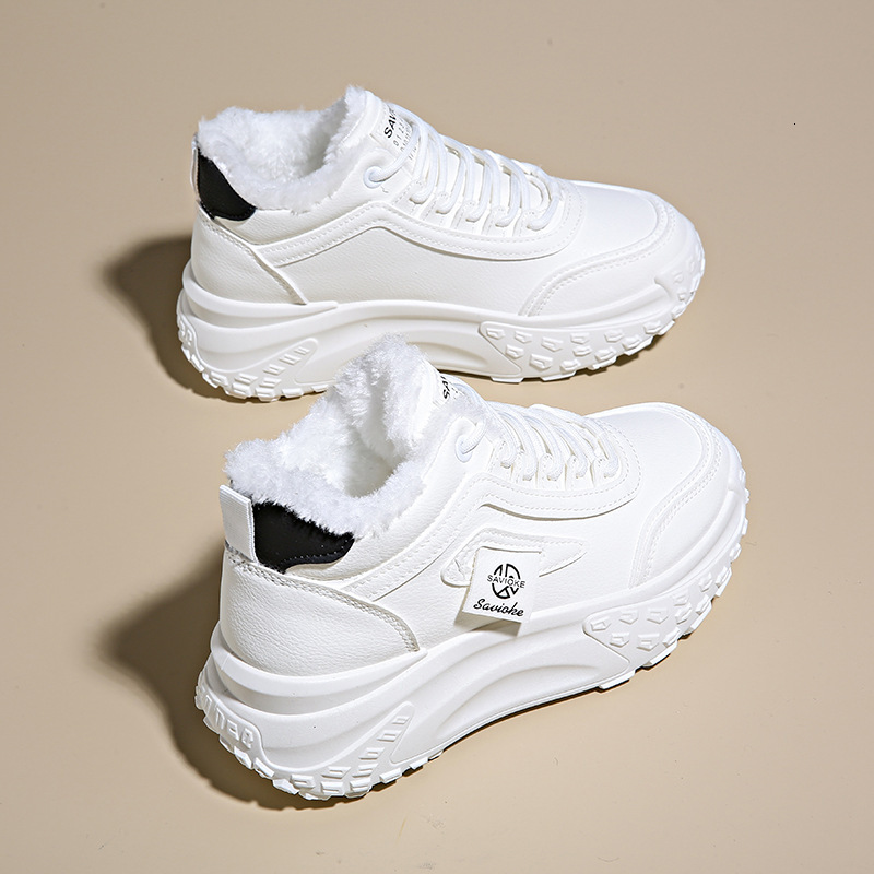 Ddmysports Igh Top For Women In Winter New Plush Insulation Versatile Student Cotton Thick Soled Casual Dad Shoes P Outdoor Shoes