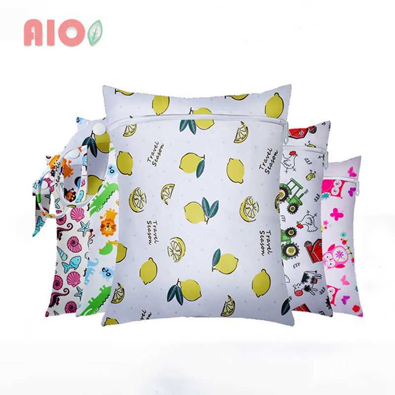 1 piece of 25x20cm urine bag baby urine bag wet bag waterproof reusable wet bag printed bag baby urine bag W240812