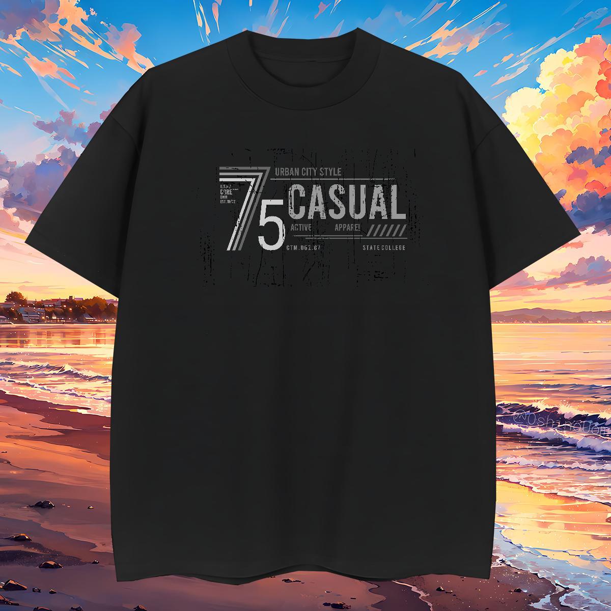 Popular Tshirt for Man Woman letter 230g Cotton Outdoor Breathable Short Sleeve T shirt Customized Print DIY Tshirts