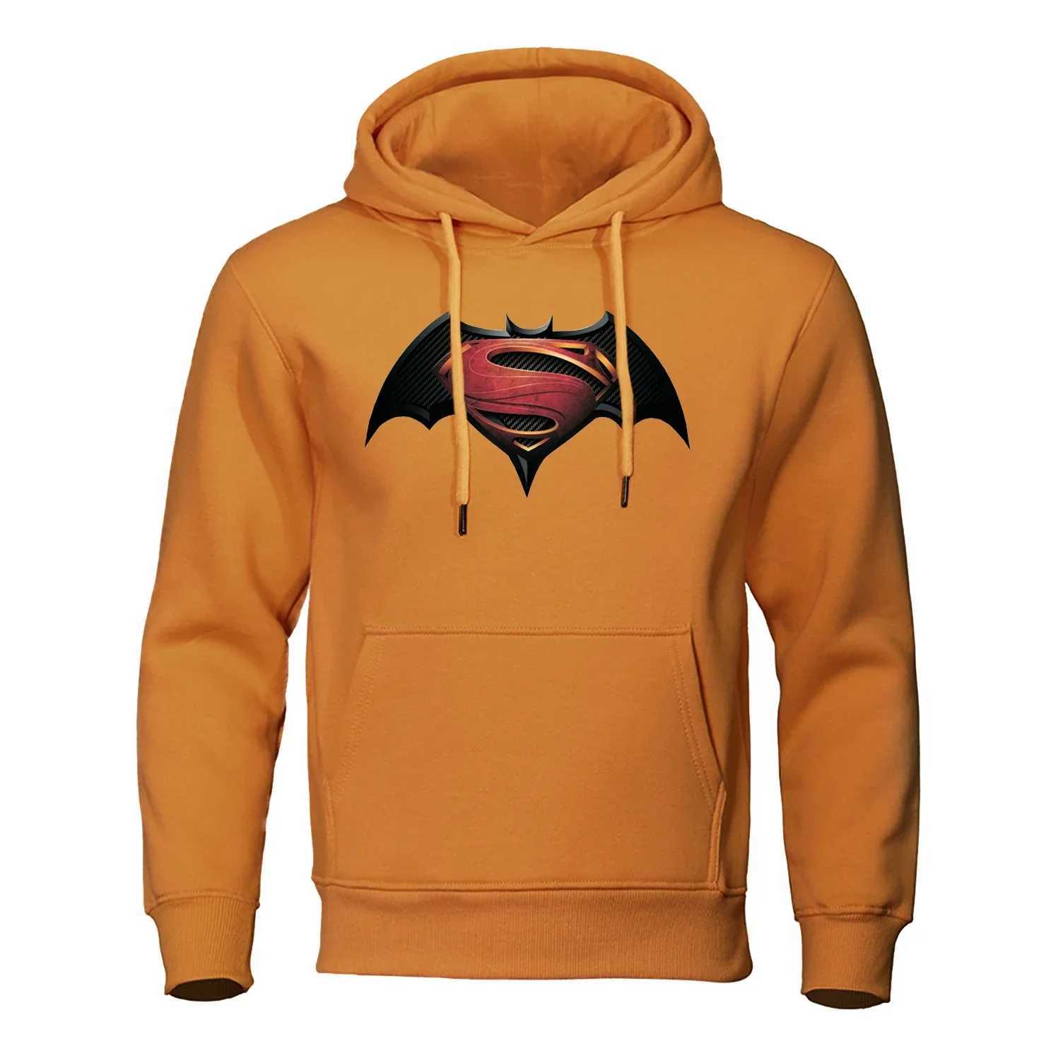Pattern printing on bats hoodie mens casual and comfortable hoodie loose wool hip-hop clothing fashionable zipper street clothing mensW240724
